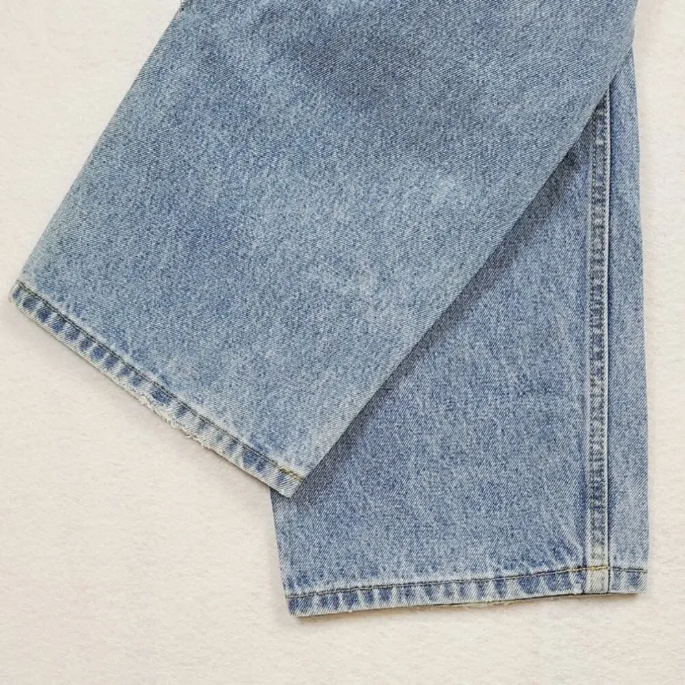 Member's Mark Classic Straight Leg, Light Wash Jeans, Men Size 38/30, PRE-OWNED